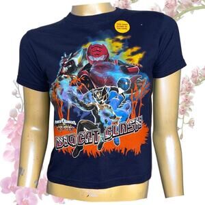Blue Power Rangers Jungle Fury Big Cat Clash Baby Tee